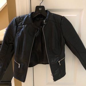 Girls size 7 pleather jacket